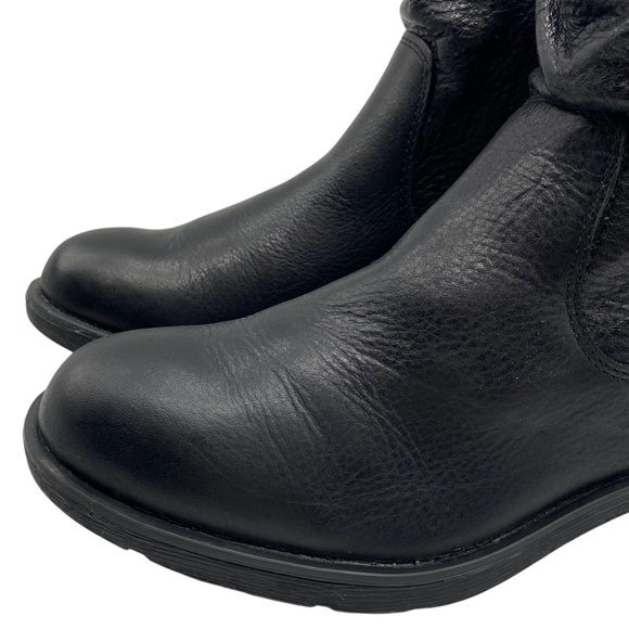 Sofft Womens Shoes Sharnell Low Boots 6.5 Black Leather Aqua Sofft Comfortable - Picture 3 of 14